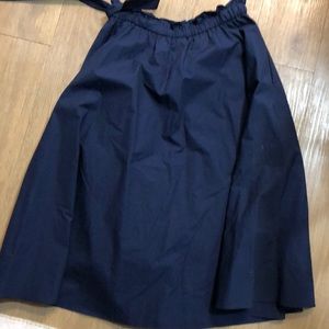 Aritzia A line navy skirt